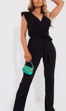 NWT New York & Co jumpsuit in black short sleeves  size large