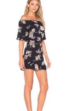 Kristina Floral Print Mini  Dress NWT