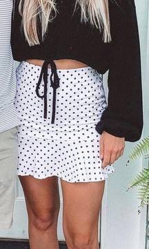 Polka Dot Mini Skirt