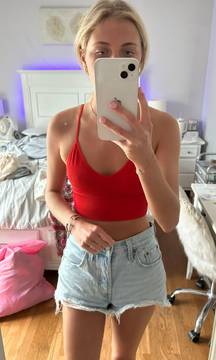 red tank top