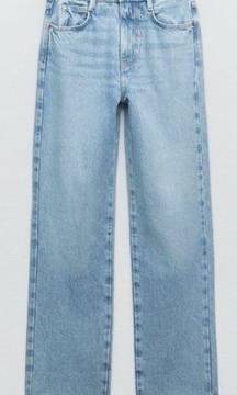 high rise straight fit ankle length jeans Size 8 NWT