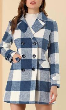 Blue Plaid Coat