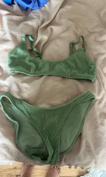 Green  Bathing Suit