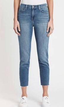 L’Agence Women Light Blue Jeans Size 25 Pre-Owned Raw Hem