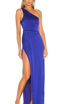Karlee Slit Maxi Dress in Royal Blue