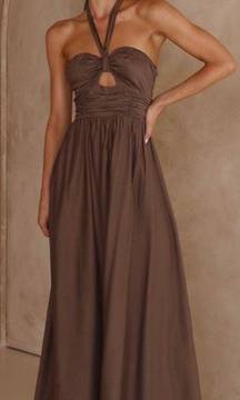 Billy J Boutique Cartia Maxi Dress Coffee