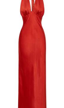 Red Satin Maxi