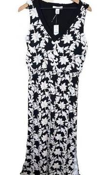 White House Black Market NWT Split Hem Floral Printed Maxi Dress Size Small