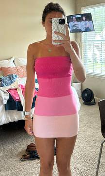 Mini Pink Ombré Dress