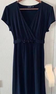 Apt. 9 a-line dress in black with back tie - size large