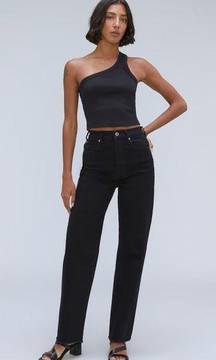 NWT Everlane The Way-High Jean Organic Cotton Black Size 28 Tall