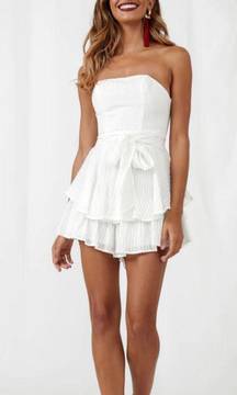 Know A Secret Romper White