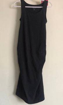 Black Sleeveless T-Shirt Dress