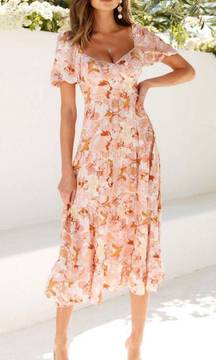 FORGET ABOUT YOU MIDI DRESS PINK