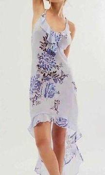 INTIMATELY Getting Out Slip Floral Print Ruffle Asymmetrical Dress