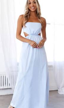 Should We Go Maxi Dress Blue