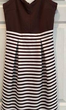 C  Brown&White Dress Size S