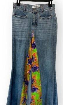 denim maxi skirt size small