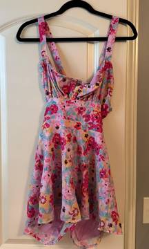 Strappy Floral Romper