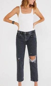 Etica Rhea Midrise Straight Crop Jean Smokey Mountain nwt size 27