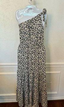 Pretty Garden One-Shoulder Daisy print poly Sundress SZ XL