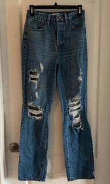 Women’s 0/25  Good Boy Blue194 Distressed Boyfriend Jeans