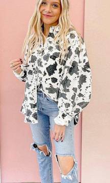 NWT cow print jacket