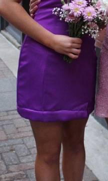 purple mini dress 