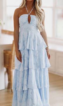 Hazel and Olivia Sweet Escape Maxi Dress -Blue 