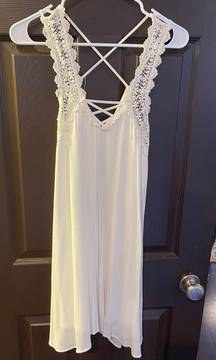 White Flowy Dress