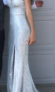 Prom Dress Sequins Slit