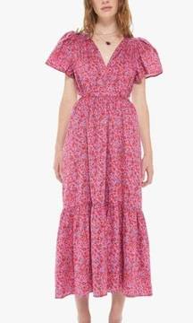 💕XIRENA💕 Gabrielle Dress ~ Pink Flora Print Large L NWT