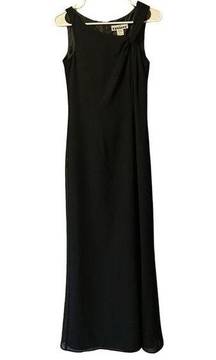 Panache Maxi‎ length Formal Elegant Dress with Zip Size 4 Black