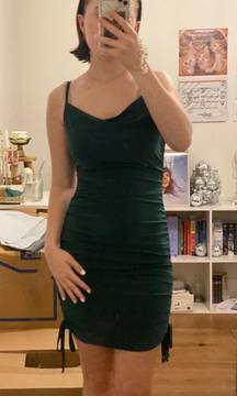 Green Formal Slip Dress