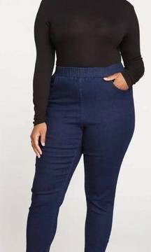 Universal Standard ComfortDenim Don’t Call Them Jeggings Jeans: Dark Indigo Blue