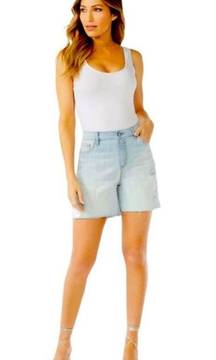 Women's Curvy Midi High Rise Shorts