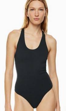 Aritzia Babaton Contour Racer Bodysuit Black