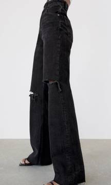 Wide Leg High Rise Jeans