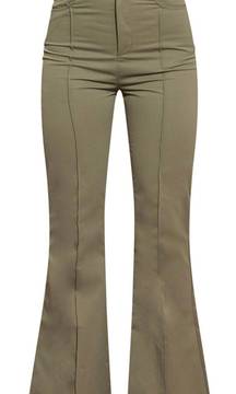  High Waisted Waisted Flared Trousers 