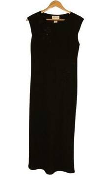 Rena Roan black embroidered maxi size 10