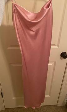 Pink Midi Slip Dress