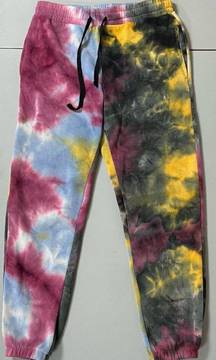 Tie Dye Fleece Joggers Sweats Sweatpants Pants Bottoms Size L 🌻✨