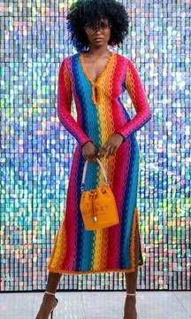 ALEXIS - SOLEI DRESS - RIO size XS Rainbow