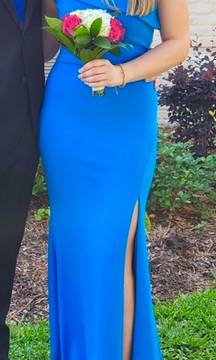 blue prom dress