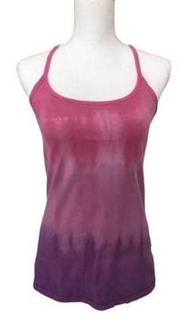 Yoga Tank Top Pink 92% Cotton Sz Mid