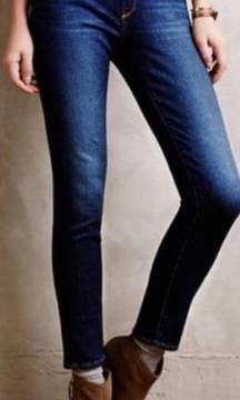 Ag Adriano Goldschmied + Anthropologie Mid Rise Skinny Jeans 31R
