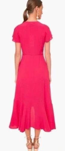 Tuckernuck  Francesca Hot Pink Faux-Wrap Dress