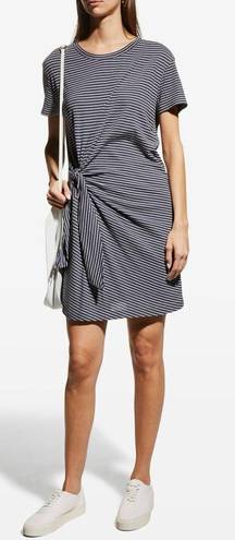 Vince  - Short Classic Stripe Side-Tie Dress | Small