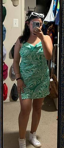 Mini Green Dress