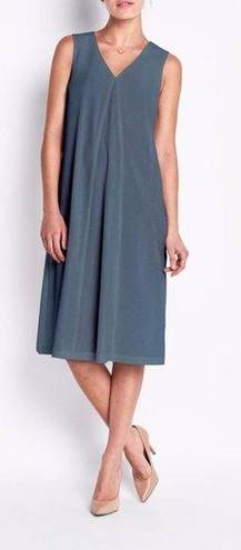 Mulberry Of Mercer  Dress V Neck Sleeveless Aline Blue Cocktail Formal Lawyer